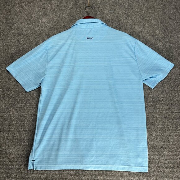 Black Clover Polo Shirt Mens XL Blue Short Sleeve Live Lucky SLeeve Logo - Picture 7 of 8